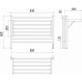 Горизонт П8 600х600 электро (sensor quick touch) Полотенцесушитель TERMINUS