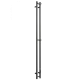 Электрический полотенцесушитель X-2 neo 140/8 Оружейная сталь (Dvin)