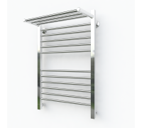 Водяной полотенцесушитель Эрато Квадрат 2 1200х400 (с верхней полкой) (Erato)