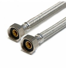 Подводка для воды Monoflex PEX ВВ оплётка из нержавеющей стали, гайка G1/2 – гайка G1/2, 80 см