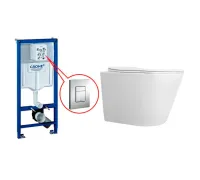 Комплект Инсталляция GROHE Rapid SL+Унитаз подвесной CERONDA CR002