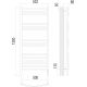 Классик П15 500х1300 электро (sensor quick touch) Полотенцесушитель TERMINUS