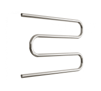 Водяной полотенцесушитель «M» (CS) без полочки, полимерное - черный матовый, M 60/80 1" (Dvin)