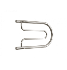 Водяной полотенцесушитель «B» с полочкой, вакуумное - золотой хром, (1") 32/60 (Dvin)