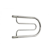 Водяной полотенцесушитель «B» с полочкой, вакуумное - золотой хром, (1") 32/60 (Dvin)