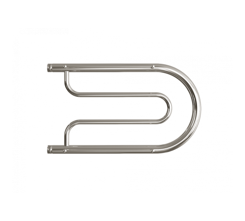 Водяной полотенцесушитель «B» с полочкой, вакуумное - золотой хром, (1") 32/60 (Dvin)