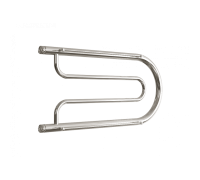 Водяной полотенцесушитель «B» с полочкой, вакуумное - золотой хром, (1") 32/70 (Dvin)