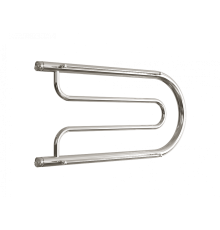 Водяной полотенцесушитель «B» с полочкой, вакуумное - золотой хром, (1") 32/70 (Dvin)