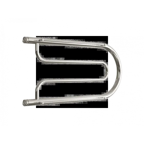 Водяной полотенцесушитель «B» с полочкой, вакуумное - золотой хром, (1") 32/70 (Dvin)