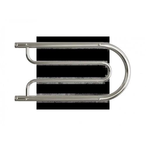Водяной полотенцесушитель «B» с полочкой, вакуумное - золотой хром, (1") 32/70 (Dvin)