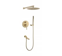 Душевая система скрытого монтажа Grocenberg GB5099MG-1 Матовое золото