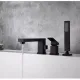 Смеситель на борт ванны Groсenberg GB6008 Черный матовый