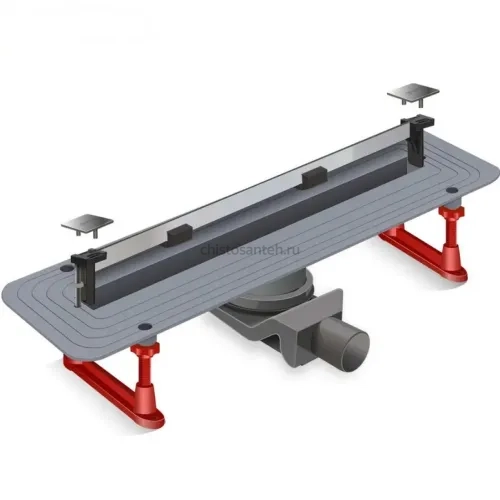 Линейный трап для душа ультратонкая модель ZEISSLER с дизайн-вставкой Evolux Slim 800*70 (ZSt.1141.8002 ЗЕСЛЛЕР)