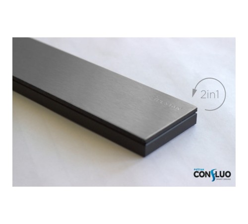 Душевой лоток Confluo Frameless Line 650 Black Glass-артикул-13701204