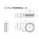 Душевой лоток Confluo Frameless Line 650 Black Glass-артикул-13701204
