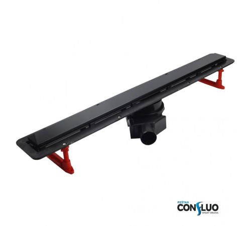 Душевой лоток Confluo Frameless Line 650 Black Glass-артикул-13701204