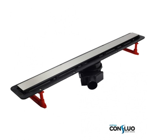 Душевой лоток Confluo Frameless Line 650 Black Glass-артикул-13701204