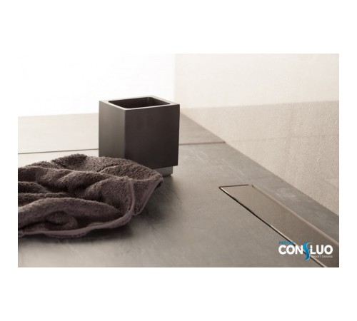 Душевой лоток Confluo Frameless Line 650 Black Glass-артикул-13701204