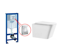 Комплект Инсталляция GROHE Rapid SL+ Унитаз подвесной CERONDA CR004