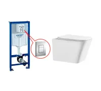 Комплект Инсталляция GROHE Rapid SL+ Унитаз подвесной CERONDA CR004