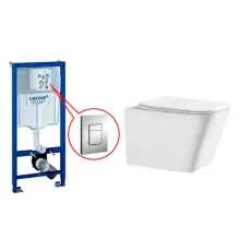 Комплект Инсталляция GROHE Rapid SL+ Унитаз подвесной CERONDA CR004