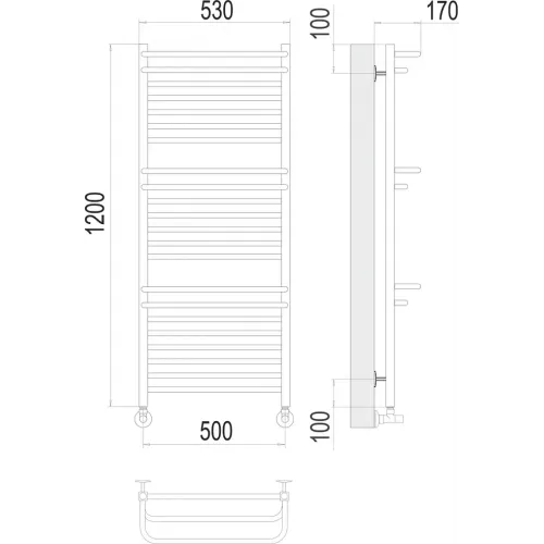 Орион П22 500х1200 Полотенцесушитель TERMINUS