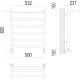 Хендрикс П6 500х600 Полотенцесушитель TERMINUS