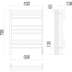 Прато П9 500х700 электро (sensor quick touch) Полотенцесушитель TERMINUS