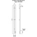 Стойка электро DUO круг1200 крашеный TERMINUS, RAL 9003 матовый