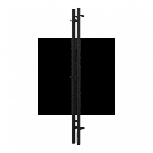 Стойка электро DUO круг1200 крашеный TERMINUS, RAL 9005 матовый