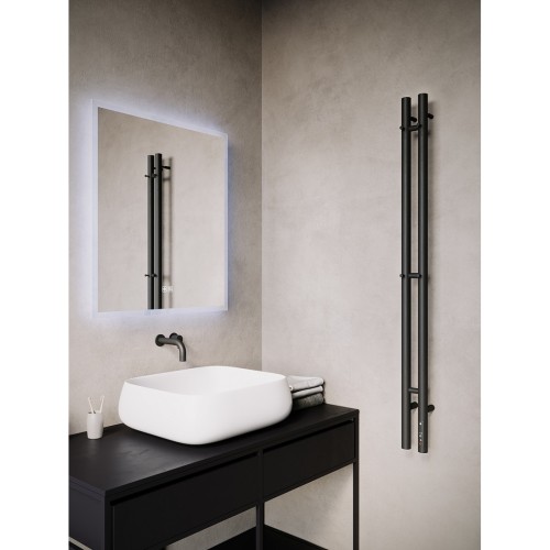 Стойка электро DUO круг1200 крашеный TERMINUS, RAL 9005 матовый