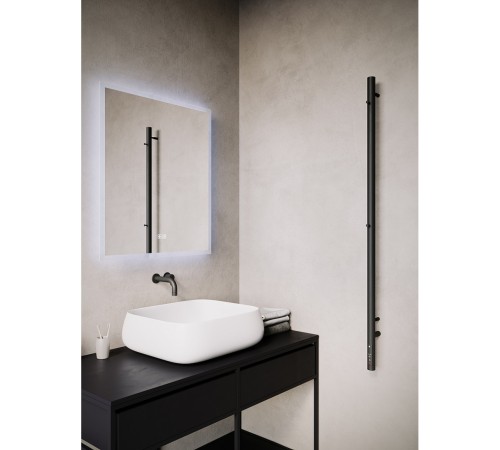 Стойка электро UNO круг1200 крашеный TERMINUS, RAL  9005 матовый