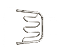 Водяной полотенцесушитель «Dw» с полочкой, вакуумное - золотой хром, (1") 50/50 (Dvin)