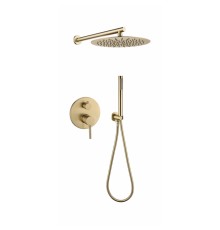 Душевая система скрытого монтажа Grocenberg GB5099MG-3 Матовое золото