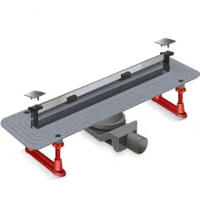 Линейный трап для душа ультратонкая модель ZEISSLER с дизайн-вставкой Evolux Slim 600*70 (ZSt.1141.8002 ЗЕСЛЛЕР)