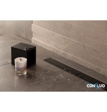 Душевой лоток Confluo Frameless Line 750 Black Glass-артикул-13701205