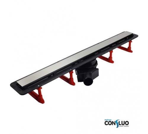 Душевой лоток Confluo Frameless Line 750 Black Glass-артикул-13701205