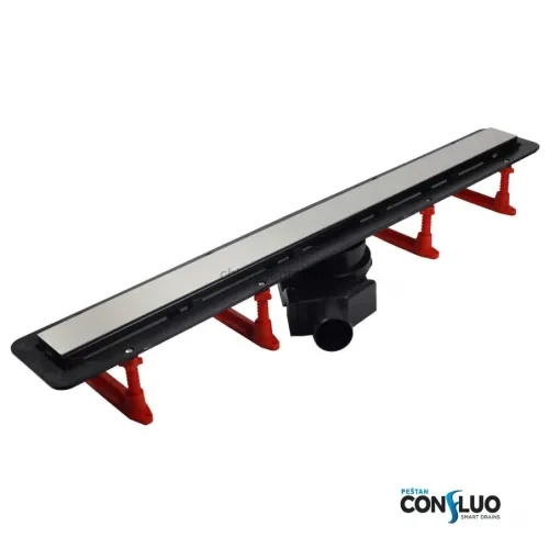 Душевой лоток Confluo Frameless Line 750 Black Glass-артикул-13701205
