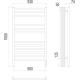 Ватикан П12 500х1000 электро (sensor quick touch) Полотенцесушитель TERMINUS)