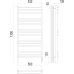 Прато П15 500х1300 электро (sensor quick touch) Полотенцесушитель TERMINUS