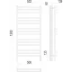 Прато П15 500х1300 электро (sensor quick touch) Полотенцесушитель TERMINUS