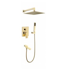 Душевая система скрытого монтажа Grocenberg GB5089GO-1 Золото