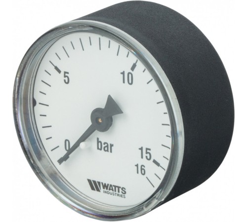 Манометр аксиальный 50 мм 1/4", 0-16 бар Watts F+R100 Манометр аксиальный 50 мм 1/4", 0-16 бар Watts F+R100