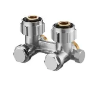 Узел нижнего подключения радиатора 3/4" НГ x 3/4" НР, угловой Multiflex F ZBU Oventrop