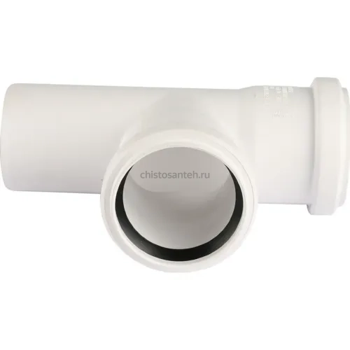 Тройник канализационный Raupiano Plus 50/50х87° REHAU (РЕХАУ - 11212541001)