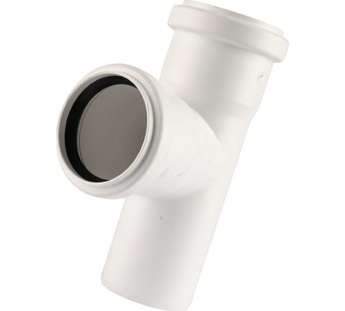Тройник канализационный Raupiano Plus 50/50х87° REHAU (РЕХАУ - 11212541001) Тройник канализационный Raupiano Plus 50/50х87° REHAU (РЕХАУ - 11212541001)