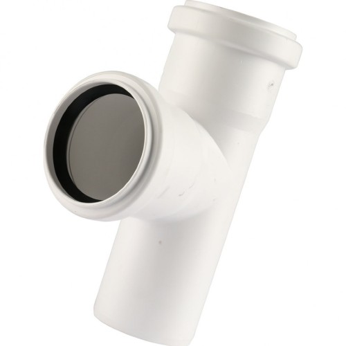 Тройник канализационный Raupiano Plus 50/50х87° REHAU (РЕХАУ - 11212541001)