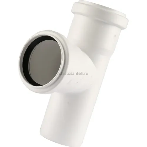 Тройник канализационный Raupiano Plus 50/50х87° REHAU (РЕХАУ - 11212541001)