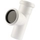 Тройник канализационный Raupiano Plus 50/50х87° REHAU (РЕХАУ - 11212541001)