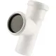 Тройник канализационный Raupiano Plus 50/50х87° REHAU (РЕХАУ - 11212541001)